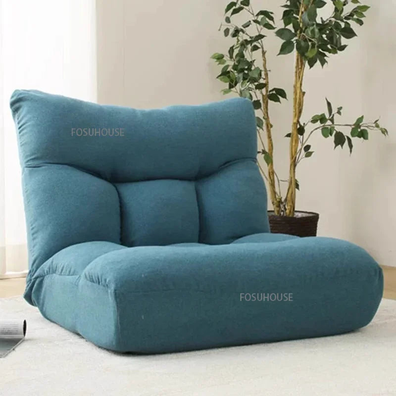 Creative Lying and Sleeping Living Room Sofa Japanese Tatami Bedroom Lazy Sofa Folding Backrest Lounge Chair Home Floor Chair