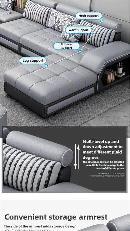 Nordic Fabric Living Room Sofas Combination Modern Apartment Single Sofas for Living Room Furniture Creative Corner Sofa v