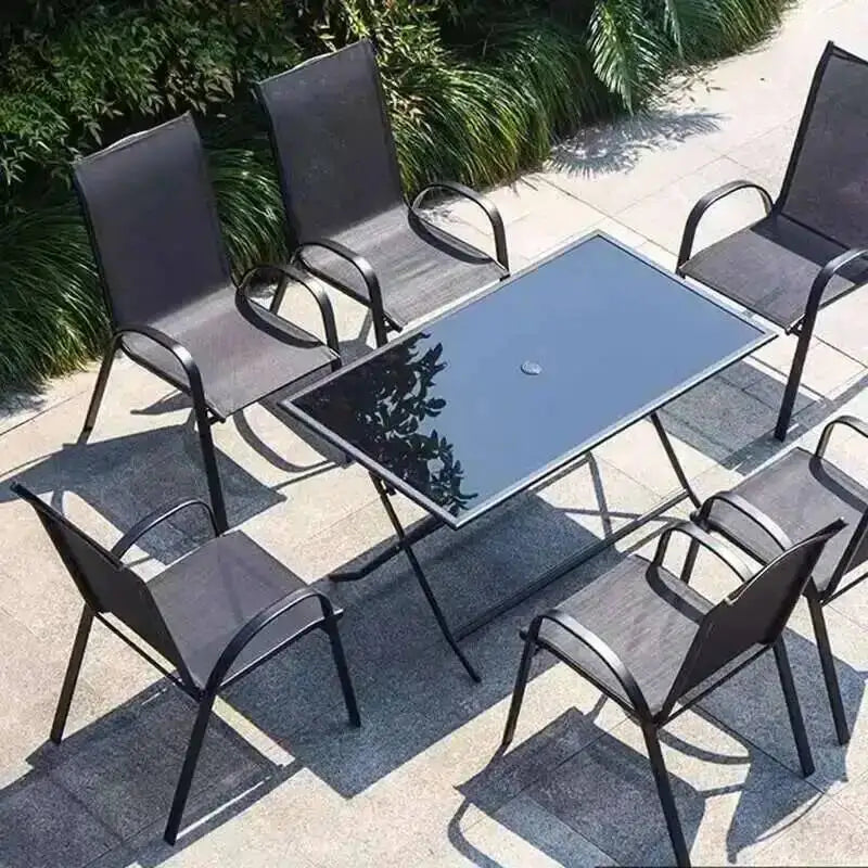 High Modern Back Garden Chairs Nordic Waterproof Comfortable Dining Garden Chairs Back Italian Style Mueble Jardin Furniture