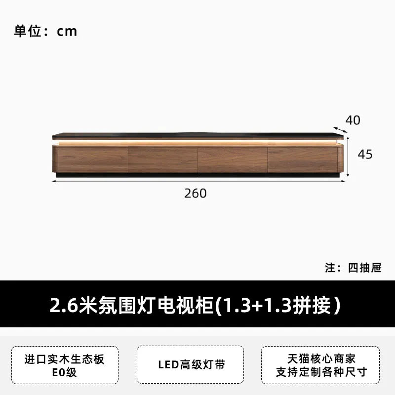 JC Storage Retro Design Tv Stand Coffee Table Lights Minimalist Floor Tv Stands Home Universal Mueble Para Televisor Furniture