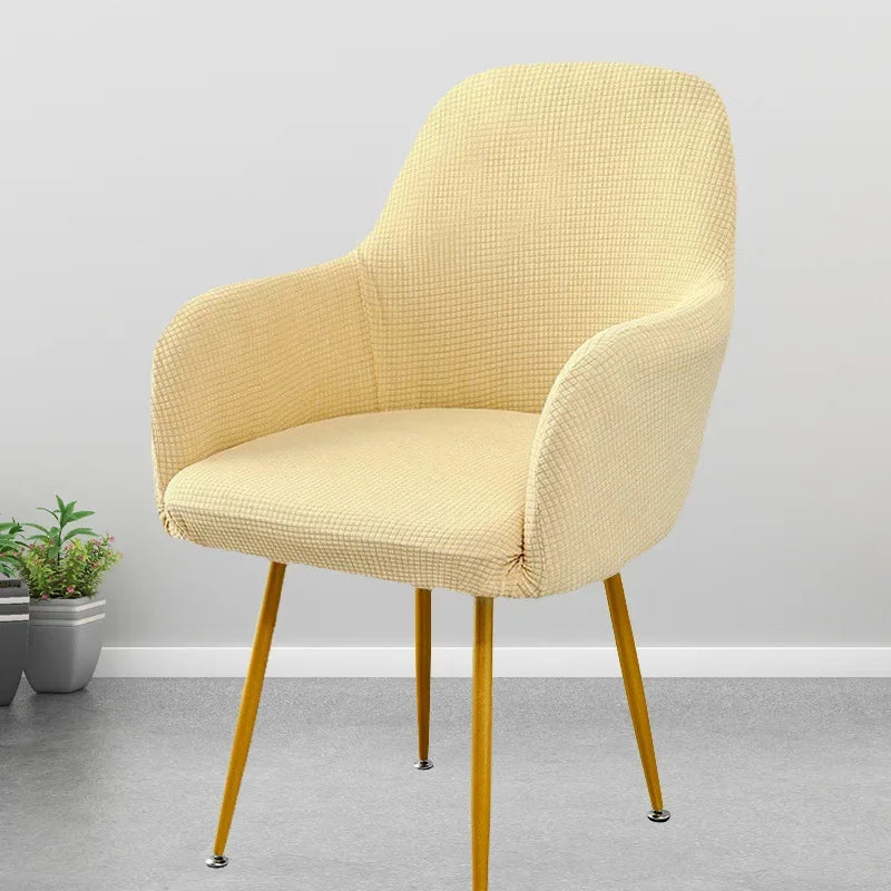 Cover Decoration Polar 1pc Seat Slipcover High Hotel Arm Wedding Chair Bar Elastic Dining Covers Armchair Adjustable Fleece Home