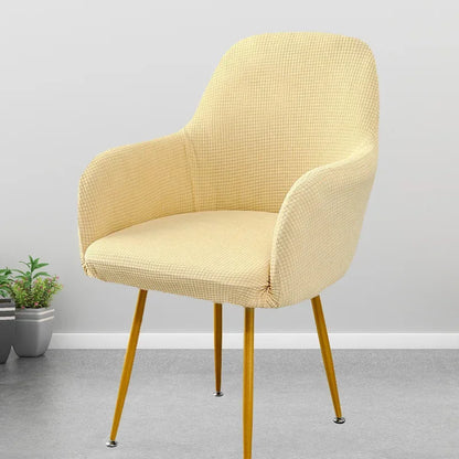 Cover Decoration Polar 1pc Seat Slipcover High Hotel Arm Wedding Chair Bar Elastic Dining Covers Armchair Adjustable Fleece Home