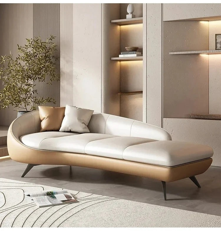 xxzModern curved sofa living room deck chair hotel homestay leisure beauty couch