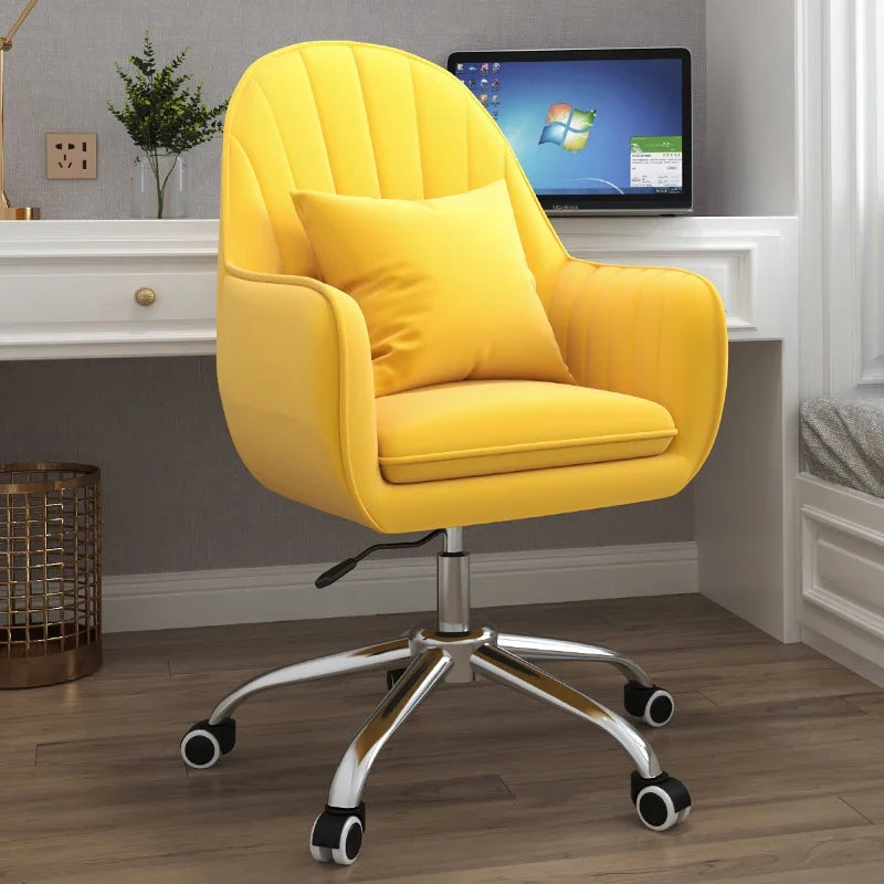 Executive Dormitory Lift Swivel Computer Chair Home Hotel Backrest Office Chairs Study Learning Bedroom Casual Makeup Chair