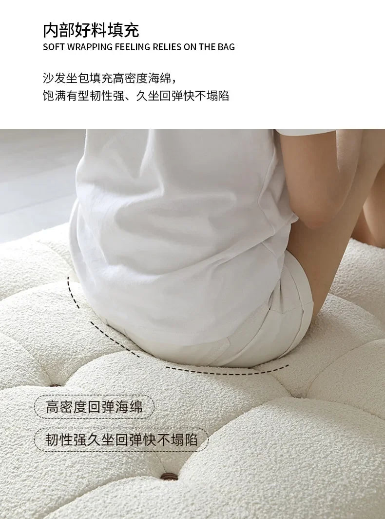 Convertible Folding Fabric Sofa Chair Bed with Reclining Backrest