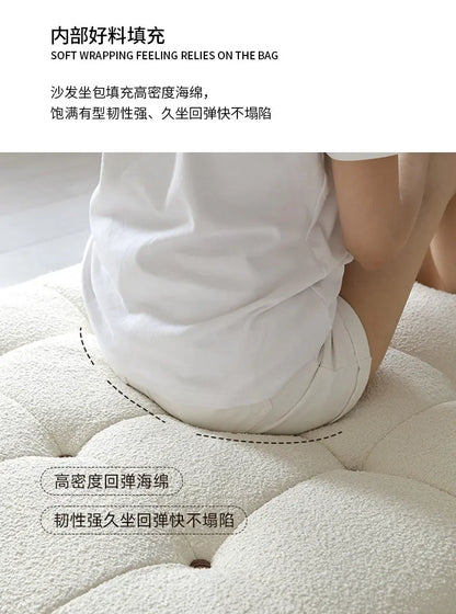 Convertible Folding Fabric Sofa Chair Bed with Reclining Backrest