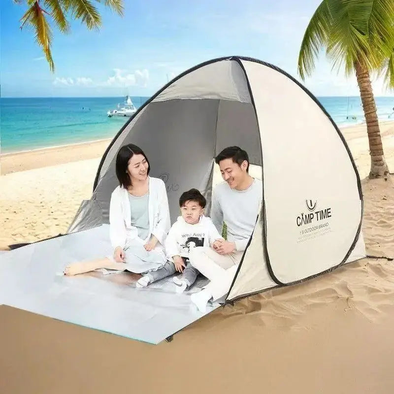 Camping Picnic Tent Outdoor Tent Beach Lawn Quick Setup Sunshade Leisure Wild Camping Easy Disassembly Quick Folding Double