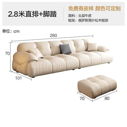 Long Modern Living Room Sofas Interior Fashion Luxury Design European Living Room Sofas Comfortable Sillon Cama Trendy Furniture