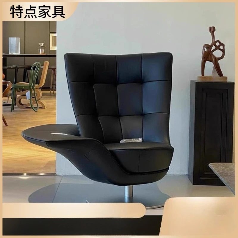 FRP Creative Armrest Rotating Leisure Chair Villa Hotel Reception Chair