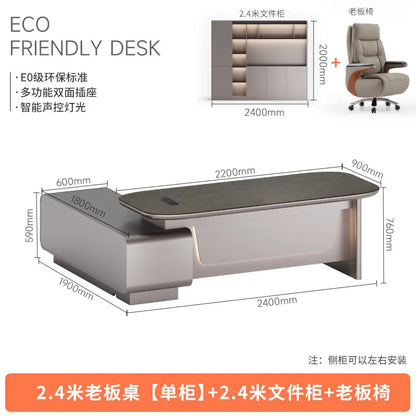 Minimalist Crafts Office Desk Storage Luxury Executive Organizers Office Desk Computer European Meuble Bureau Home Furniture