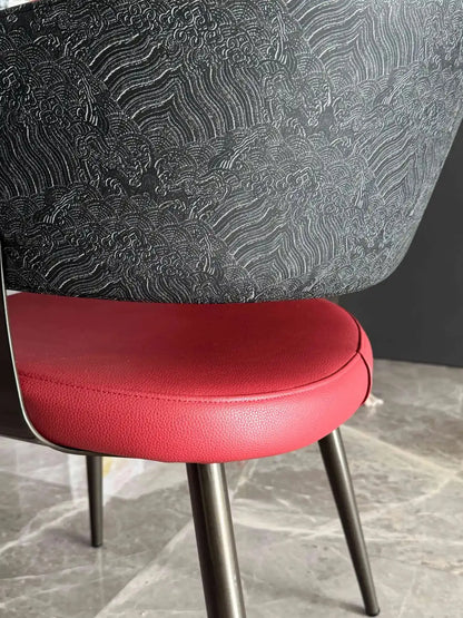 2pcs Modern Minimalist Dining Chairs with Backrest for Home Table And Hotel Island Bar Stools with Armrests