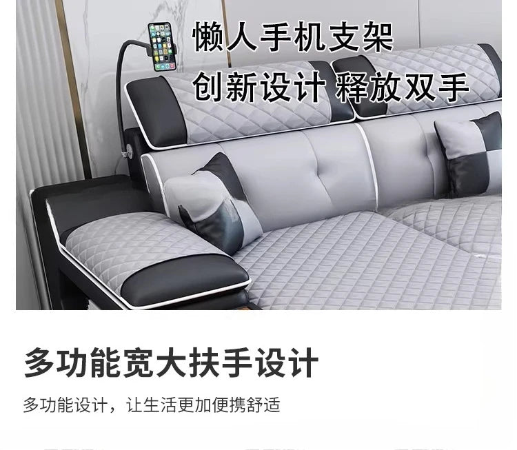 New multi-functional sofa simple modern living room large corner removable and washable technology cloth sofa combination furnit