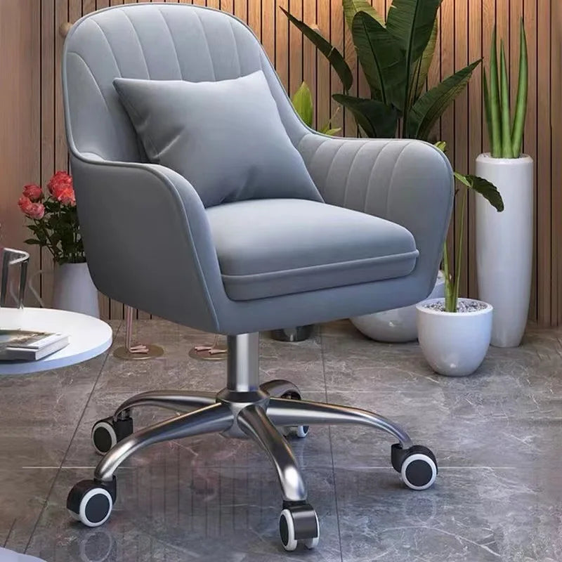 Home computer chair backrest lift swivel chair comfortable sedentary girls bedroom makeup chair dressing stool