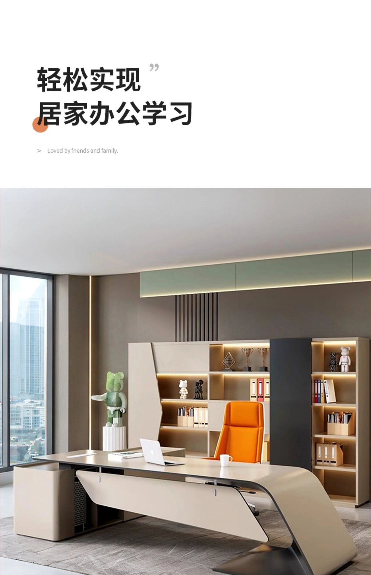 luxury L-shaped Boss Office Desk Modern Organizer Inventory Computer Desk Minimalist European Escritorio Oficina Furniture home