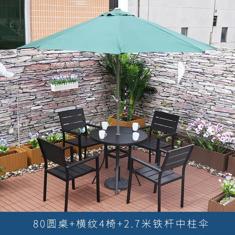 Outdoor parasol, villa cafe, milk tea shop, open-air dining bar, central column umbrella