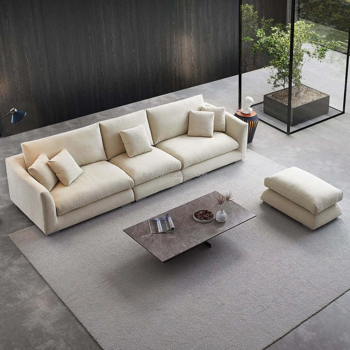 Italian Classic Comfort Couch Hotel New Arrival Sofas Fabric Living Room Furniture Sofa Set