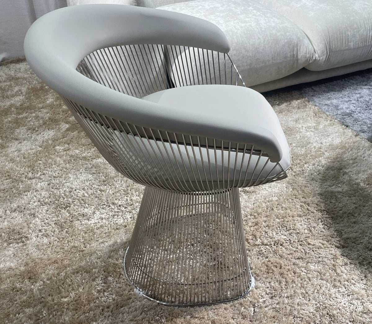 Living Room Room Stainless Steel Chrome Legs Bedroom Hotel Cooling Fabric Modern Luxury Dining Chair