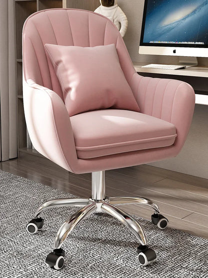 Computer chair home comfort sedentary backrest casual office seat girl cute bedroom student desk turn chair