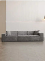 Italian minimalist vacuum sponge compression sofa modern simple corduroy small apartment living room tofu block sofa furniture