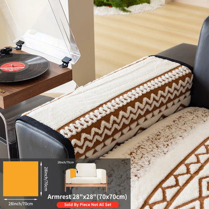 Protector Couch Cover for Sofa for Winter Fur-covered sofa cushion Pet Friendly Anti-slip Sofa Covers for living room