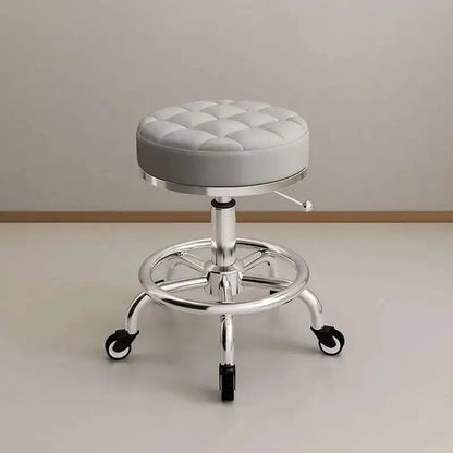 Aesthetic Hairdressing Chair Backrest Simple Rolling Rotating Barber Chair Portable Mocho Cadeira Barber Equipment MQ50BC