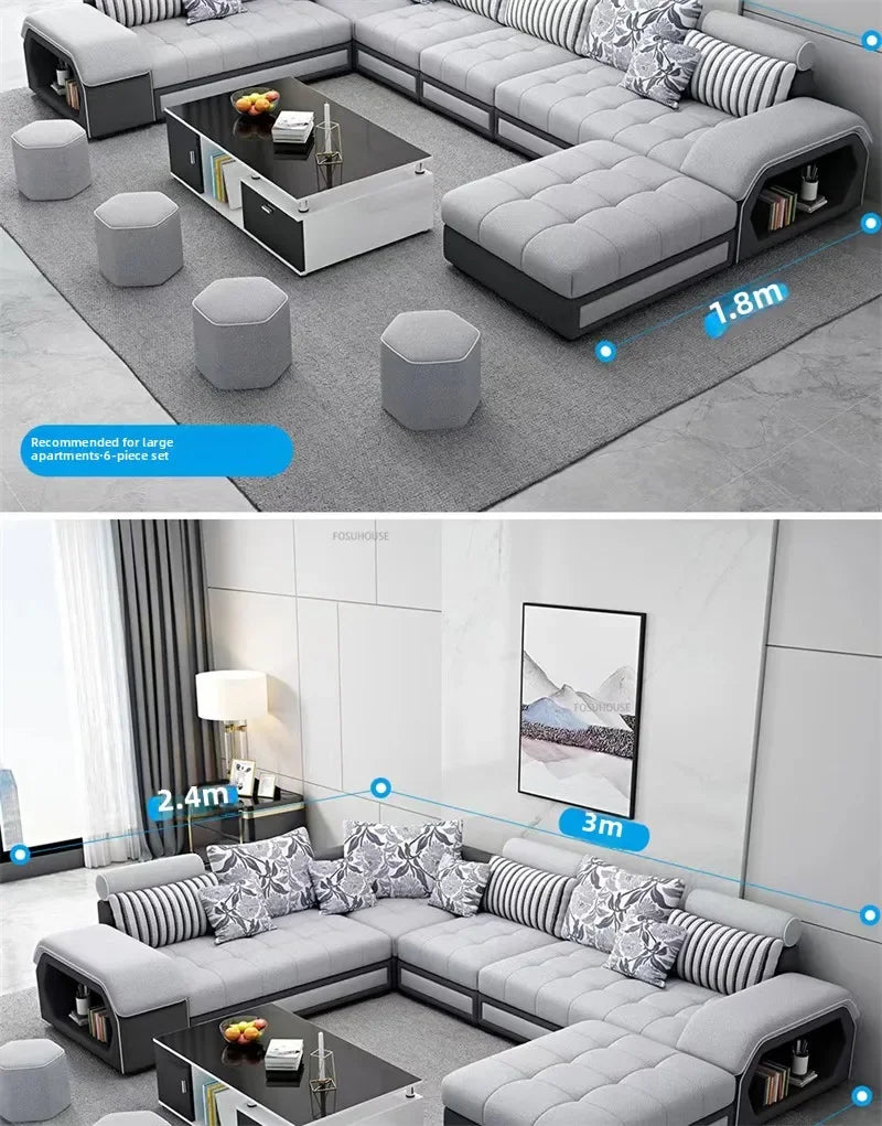 Nordic Fabric Living Room Sofas Combination Modern Apartment Single Sofas for Living Room Furniture Creative Corner Sofa v