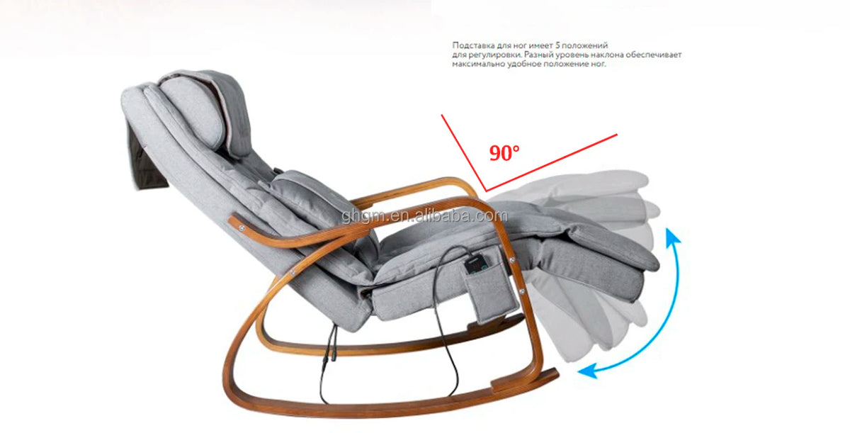 Body Massager Folding Shiatsu Massage Chair With Adjustable Backrest and Back Heating Full