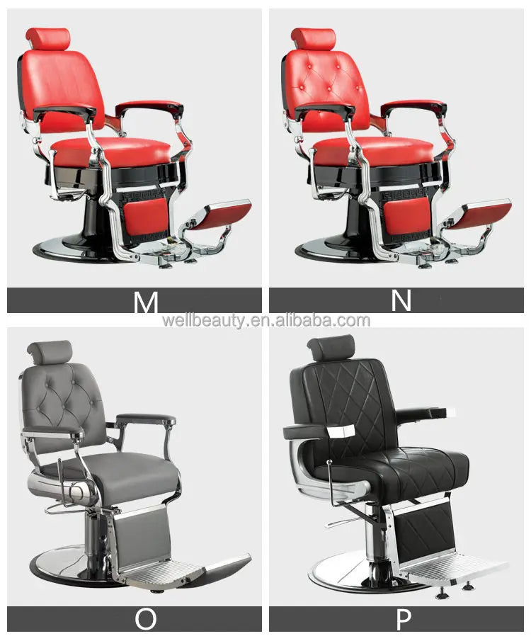 Retro Stylish King Beauty Hairdressing Armrest Hair Styling Classic Hydraulic Furniture Salon Barber Chair