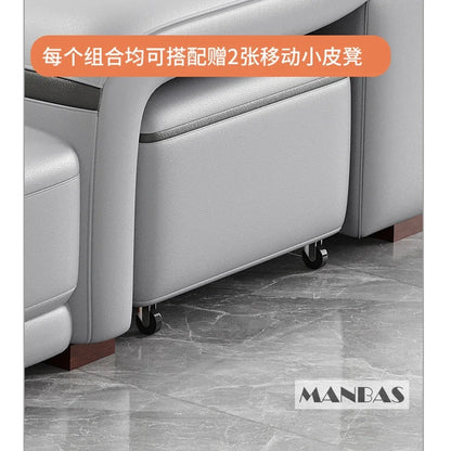 *-/2025  Italian Modern Luxury Leather Recliner Sofa Electric Reclining Sofa Living Room Furniture