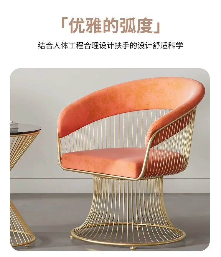 Simple cream-style swivel chair, compact light luxury sofa chair, suitable for small living rooms, balconies and home use
