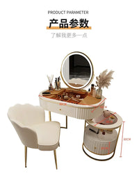 Luxury Charm Dressing Table Luxury Nordic Salon Drawer Nordic Dressing Table Mirror Chair Storage Coiffeuse Furniture Makeup