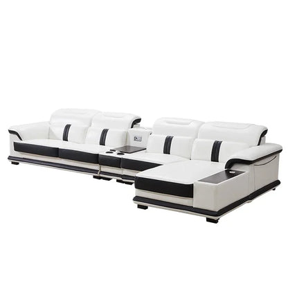 Living Room Sofa set furniture real genuine leather sofas recliner couch puff asiento muebles de sala canape L sofa cama