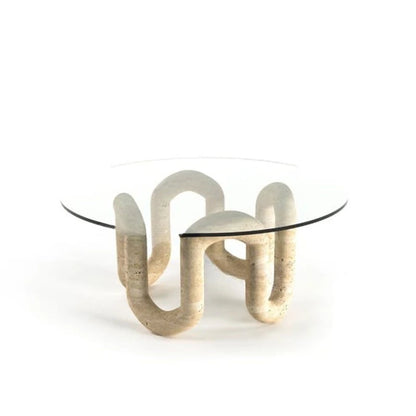 Minimalist Unique Coffee Table Transparent Aesthetic Round Nordic Coffee Table Living Room Decoration Meubles Home Furniture
