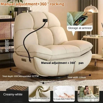 Lazy Sofa First-class Leisure Sofa Electric Intelligent Multifunctional Living Room Single Person Sofa Can Sleep and Lie Down