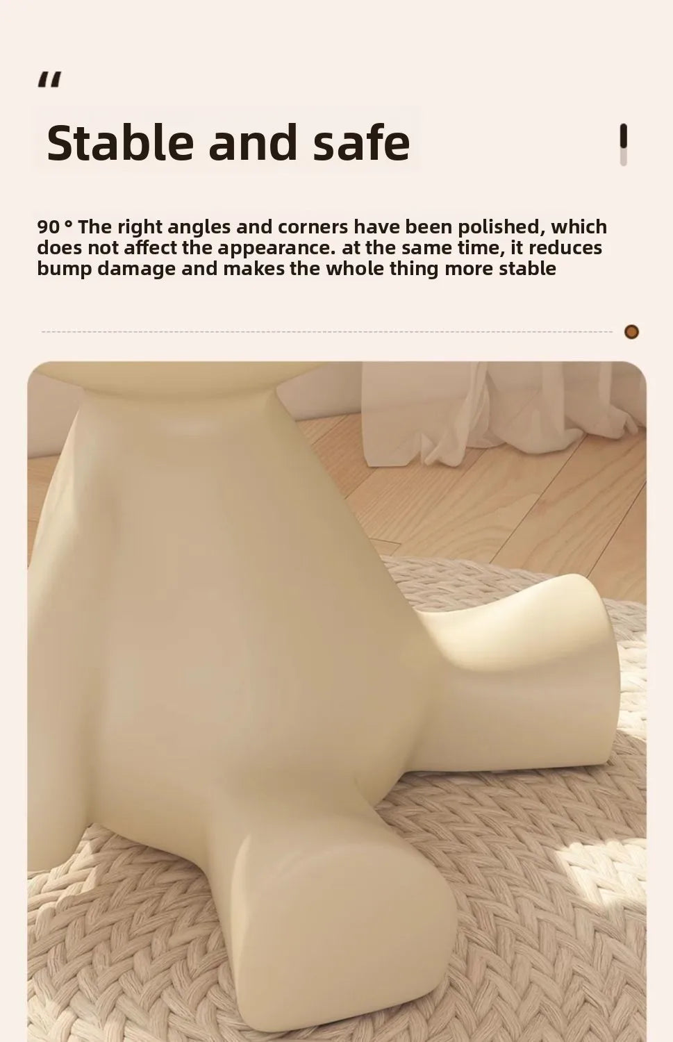 Modern Side Table - Multifunctional Corner End Table, Small Coffee Table for Living Room/Bedroom, Unique Design Nightstand