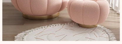 Pumpkin Lazy Sofa Sleeping Lying Apartment Living Room Balcony Leisure Rotating Lamb Fleece