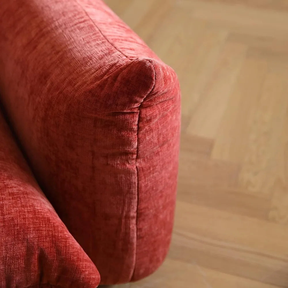 Comfy Sofa Couch with Thick Cushion, Chenille Single Accent Chair Deep Seat Couches, 50" Plush Sofas Furniture, Room Chairs
