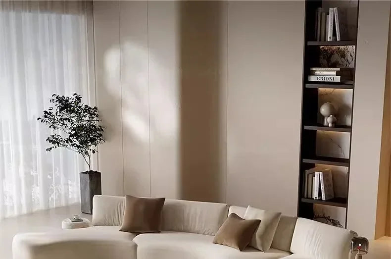 Italian minimalist special-shaped curved fabric sofa villa club small apartment living room home simple SOFA