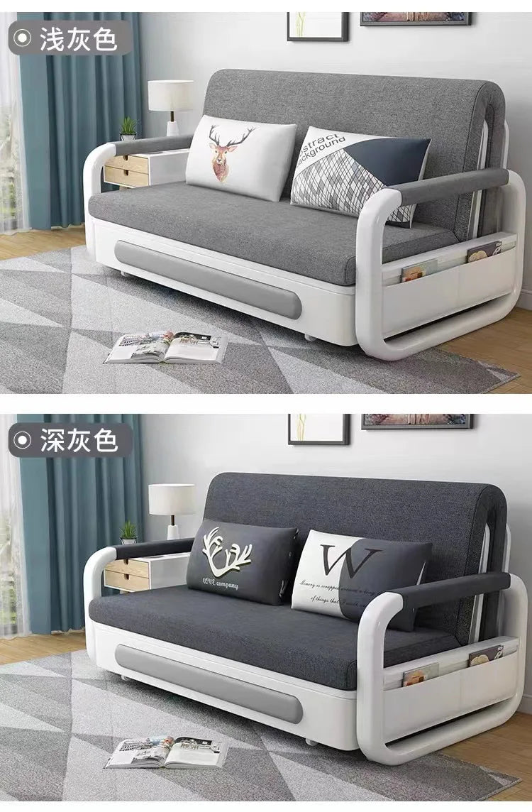 retractable small apartment living room, push pull single double sofa foldable