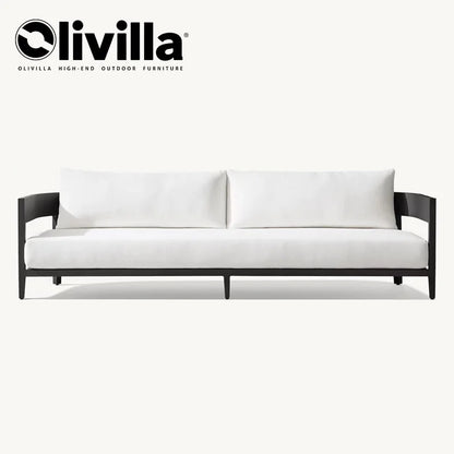 Modern Aluminum Alloy Lounge Sofa for Guesthouse Courtyard Villa Hotel Sunroom Open-air Furniture Set Garden Outdoor Sofa Couch