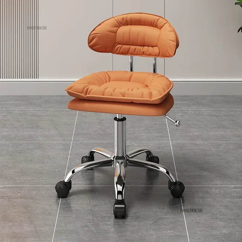 Italian Professional Barber Chairs for Beauty Salon Furniture Barber Chair Minimalist Lift Backrest Salon Chair for Hair Stylist