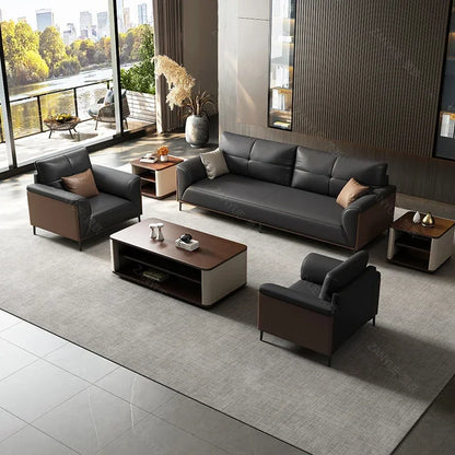 Designer Luxury Living Room Sofa Set Minimalist Beige Sectional Modern Nordic Sofas Puffs Double Canape Salon Home Furniture