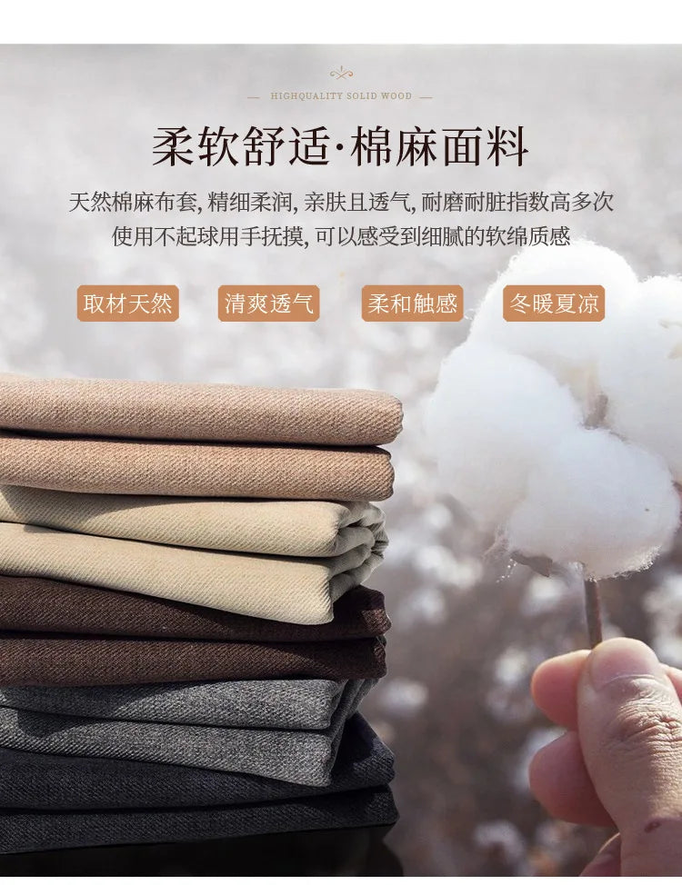 American pastoral all-solid wood sofa, European living room leather sofa, small household, coffee table type, combined light