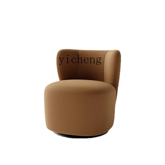 ZC single balcony rotating sofa chair simple leisure chair fabric bedroom retro dressing stool
