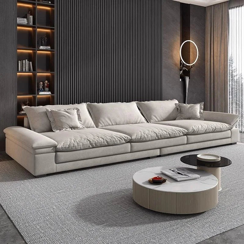 &S Comfy Modern Rectangular Sectional Sofa with Pillows Deep Seat Extra Large Couches Over Size Corner Sofa Living Room Sofas*