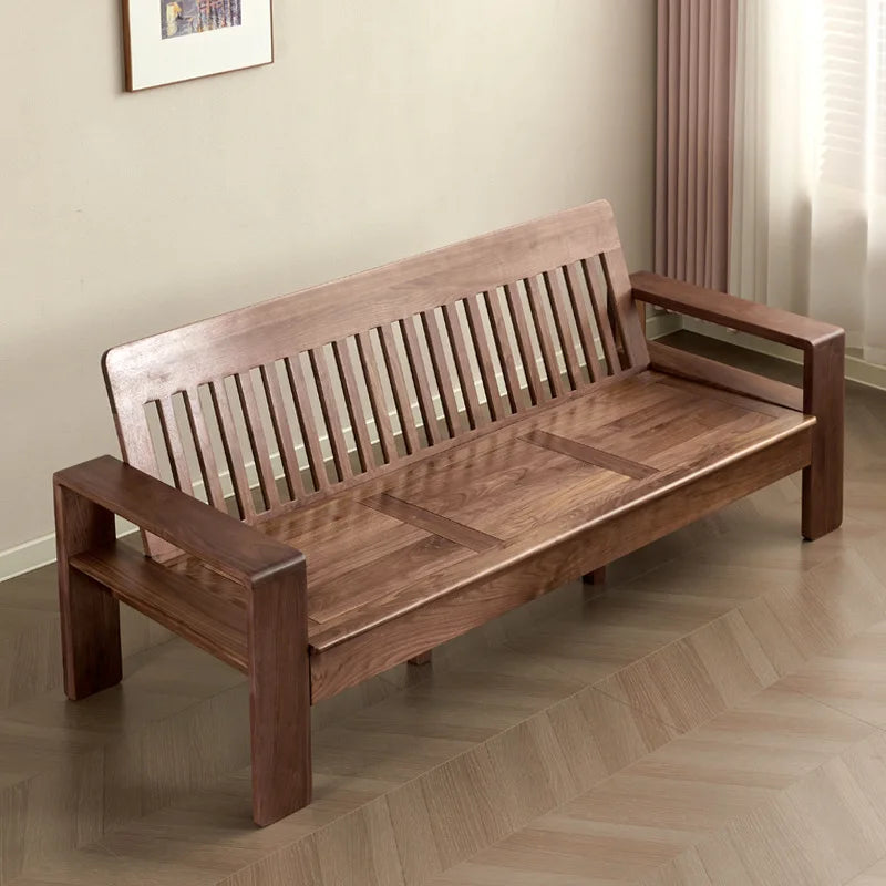 North American black walnut triple sofa cherry wood triple white oak sofa designer practical goods