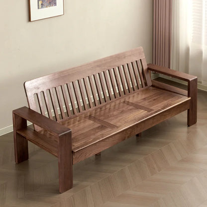 North American black walnut triple sofa cherry wood triple white oak sofa designer practical goods
