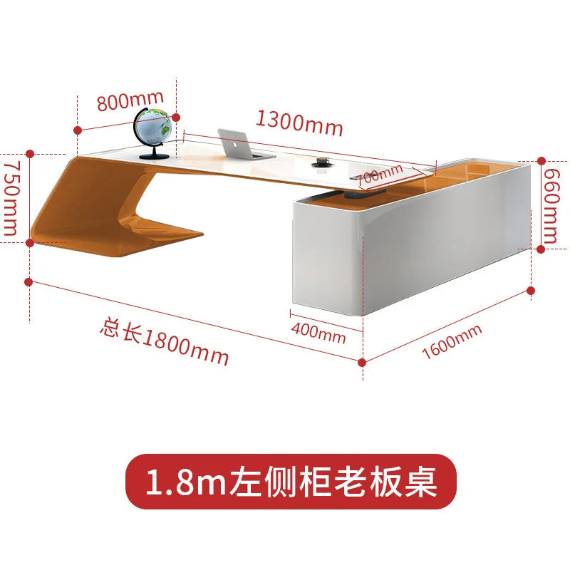 Specially Irregular Office Desk Shaped Useful Leadership Function Offcie Desk Art Support Office Furniture Der Schreibtisch XYOD