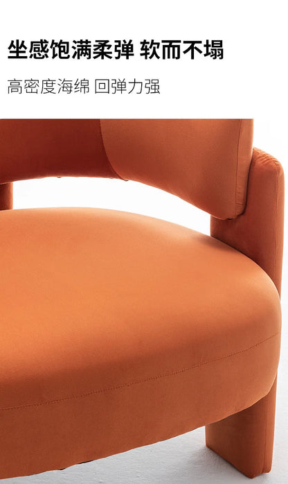 Luxury cream style new Chinese office simple integration super soft negotiation guest sofa chair leisure single chair