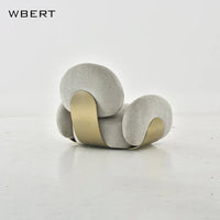 Nordic Lamb Fleece Single Sofa Chair For Home Bedroom Dining Clothing Store Beauty Salon Leisure-backrest Chair